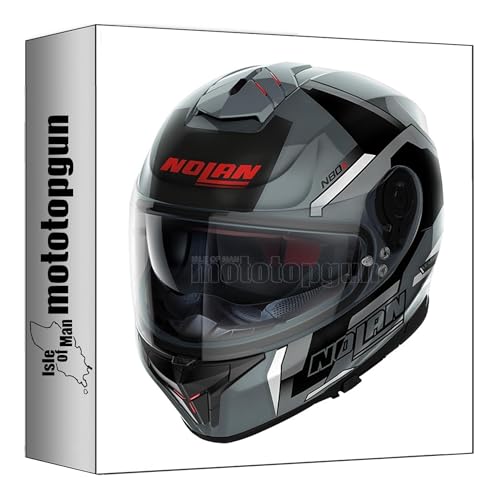 Nolan N80-8 Full Face Helmet, Slate Grey/White, Size XXXL