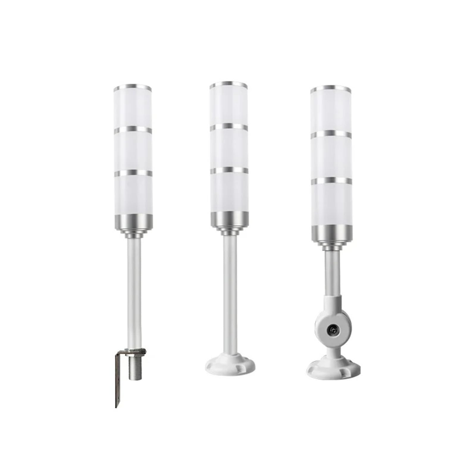Lámpara de seguridad industrial multicapa de aluminio de 12 V con base de varilla plegable/L LED para torre de señal, alarma, precaución, lámpara de seguridad para maquinaria