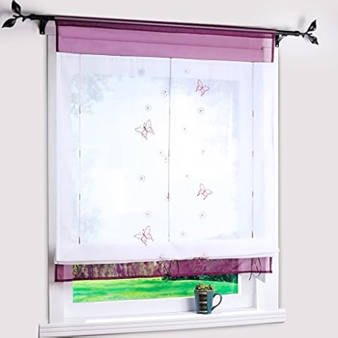 Yujiao Mao Embroidered Butterfly Roller Blind Cover
