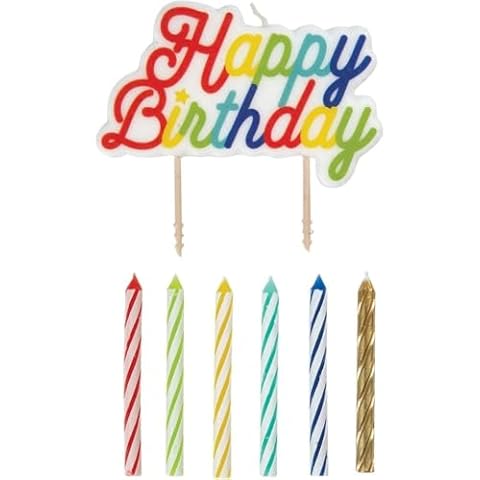 Unique Party Spiral Birthday Candles Pack of 12 Cover