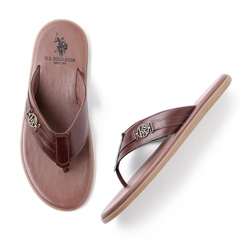 Image of U.S. POLO ASSN. Men's Leather Slipper