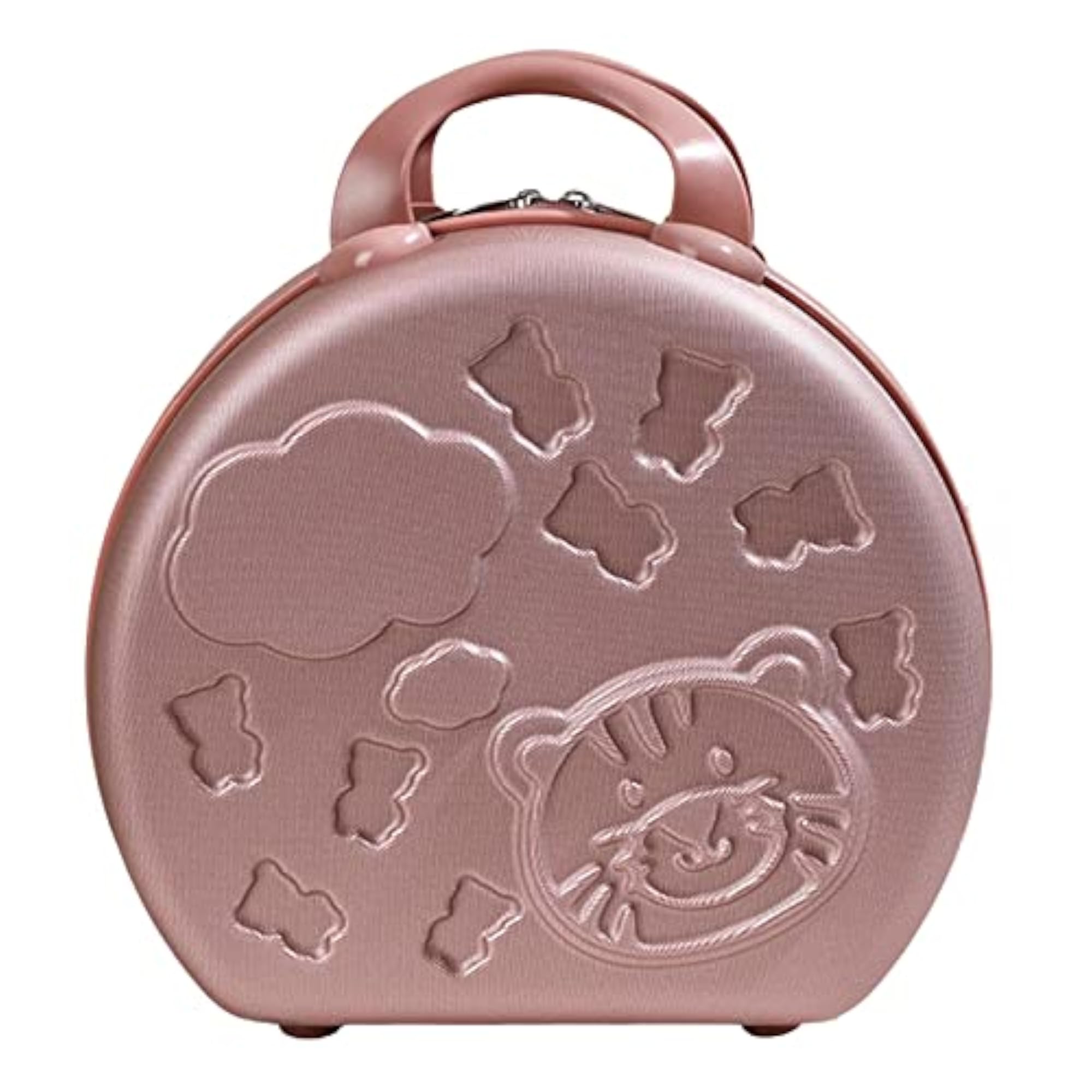Mini Hard Shell Cosmetic Case Organizer, Small Girls Rose Gold