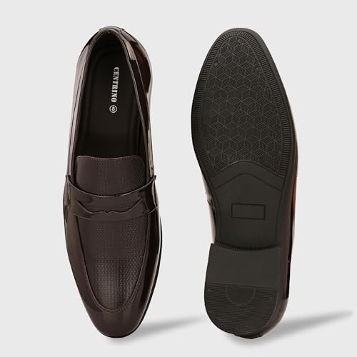 Image of Centrino Mens Formal Shoes |Slip on Design with Cushioned Insole for Comfort |Craftsmanship for All-Day Elegance (9753)
