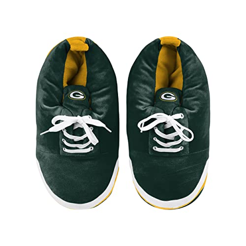 Image of FOCO Mens NFL Team Logo Plush Oversized Sneaker Slippers