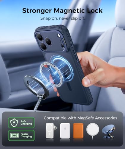 Image of FNTCASE for Phone Pro Case 18 Series /Phone 17 Pro Case with Stand Deep Blue