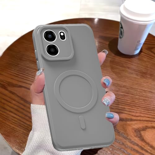 Image of Pikkme Back Cover for OnePlus Nord CE 6 5G Soft Matte Silicone Mag-Safe Design (Mag-Safe Not Support) Camera Protection | Slim Fit Bumper Cover (Grey)