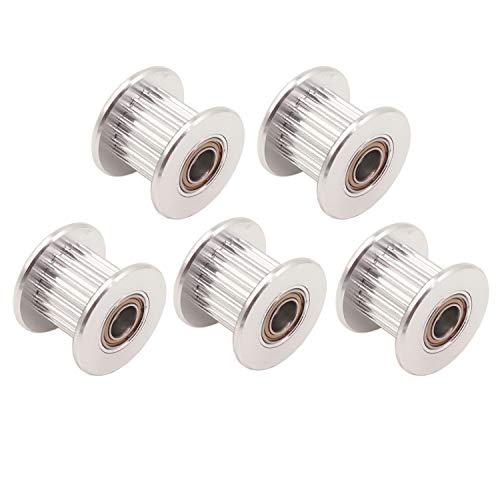 One-Day Sale: Up to 80% Off WINSINN GT2 Idler Pulley 20 Teeth 5mm Bore 10mm Width Timing Pulley Wheel Aluminum for 3D Printer (Pack of 5Pcs)