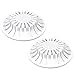 DANCO Universal Bathroom Sink Suction Cup Hair Catcher Strainer and Snare | For Pop-Up Stoppers | White | 2 Pack (10769)