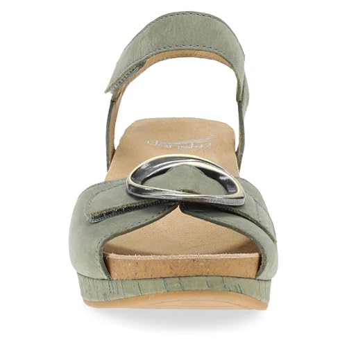 Image of Dansko Stella Multi-Strap Wedge Sandal for Women - Cork /EVA Wedge with Arch Support -Fully Adjustable Straps-Lightweight Rubber Outsole