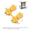 SoloGood Amass 10 Pcs XT60E-M Mountable XT60 Male Plug Connector with Screws for RC Models Multicopter .....