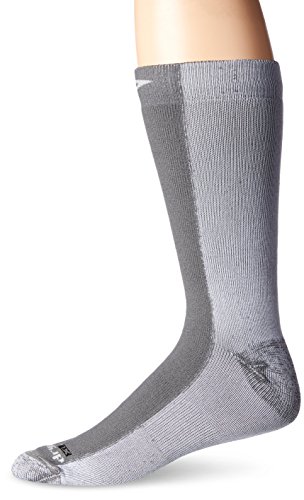 Drymax Cold Weather Run Crew Socks, Grey, Small (W5-7 / M3.5-5.5)