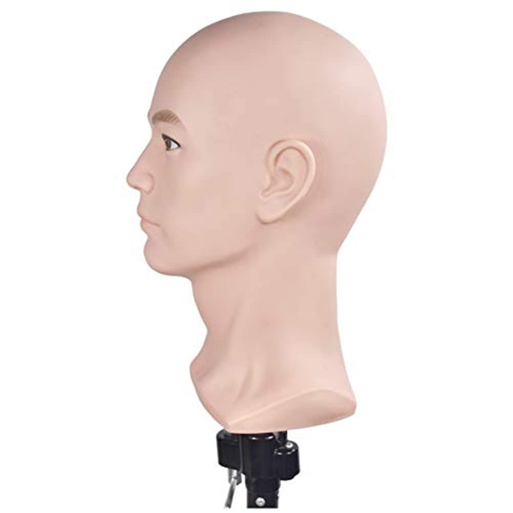 Testa calva manichino formazione cosmesi professionale creazione esposizione parrucche morsetto