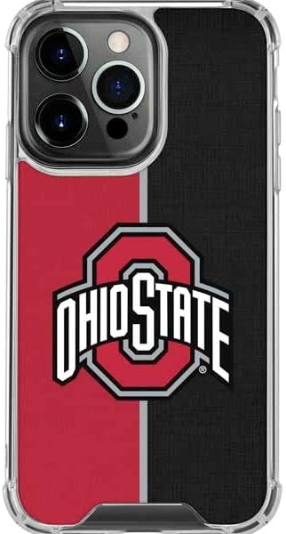 Skinit Clear Phone Case Compatible with iPhone 16 Pro Max - Officially Licensed Ohio State University The Ohio State Buckeyes Design