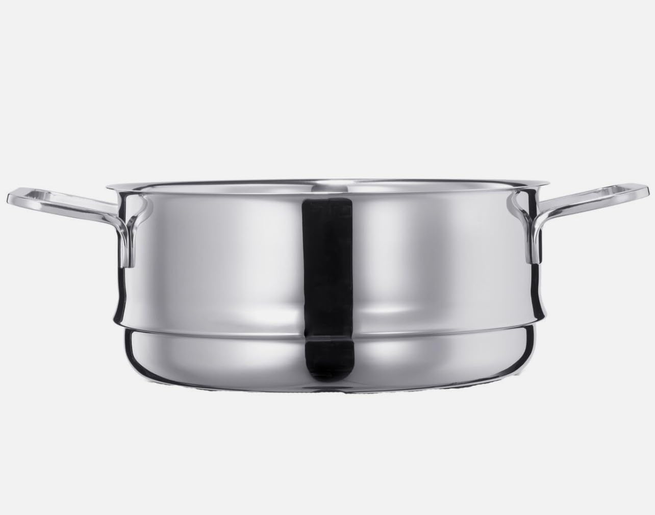 Vivo by Villeroy & Boch CW0567 Steamer Insert – Steaming Pan Suitable for 20 cm Stockpots and Saucepans, Steaming Basket Tray Vegetables, Fish, Chicken, Wide Easy Grip Stainless Steel Twin Handles