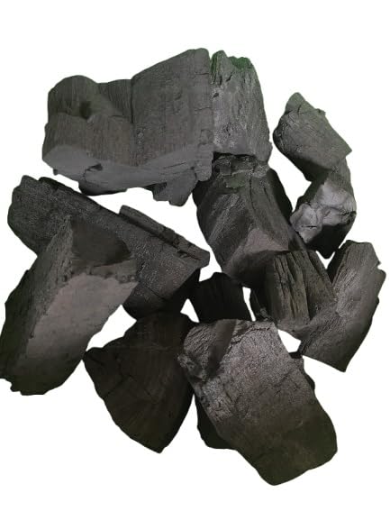 Image of Manshahia Wood Charcoal Pure Hardwood Coal for Barbecue, tandoor, Angeethi (1KG)