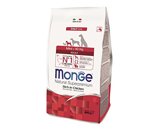 MONGE NATURAL DOG ADULT MINI 800 G - Confezione da...