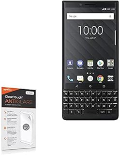 Screen Protector for BlackBerry Key2 (Screen Protector by BoxWave) - ClearTouch Anti-Glare (2-Pack), Anti-Fingerprint Matte Film Skin for BlackBerry Key2