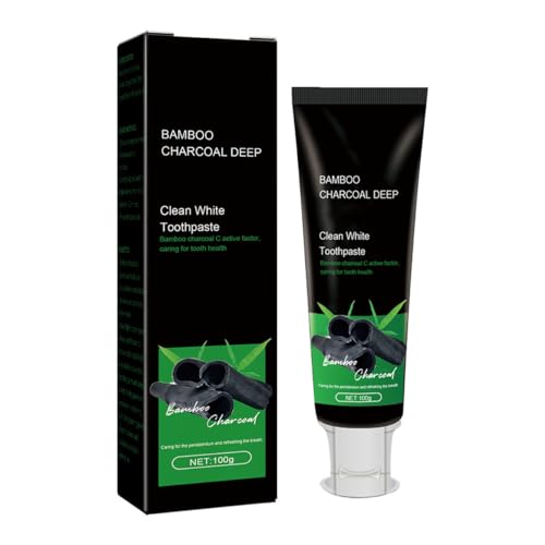 2024 New Bamboo Charcoal Deep Toothpaste,Clean White Toothpaste,Organic Bamboo Charcoal Toothpaste, Teeth Stain Removing And Fre