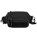 HUNTVP Marsupio Militare Tattico Sportivo Borsa Petto Lavoro Uomo per Campeggio Escursione Ciclismo Viaggio Trekking Outdoor, Nero