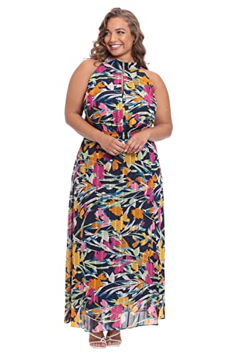 Image of Maggy London Women's Maggy London Women's Halter Neck Maxi Dress