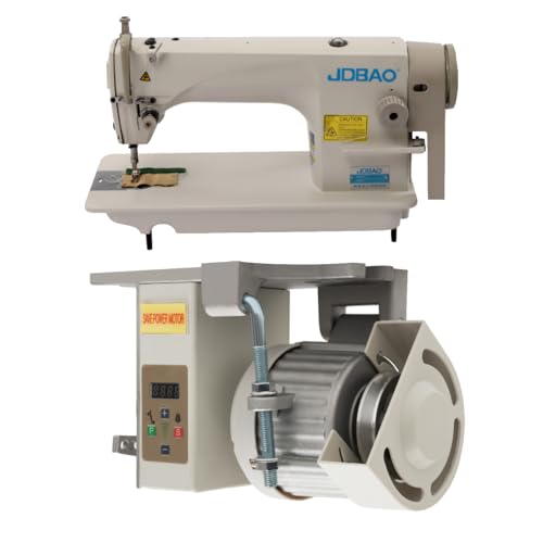 Industrial Sewing Machine 550W (Table not included), Commercial Upholstery Sewing Machine with Motor, for Tailors, Drapery Manufacturers, Fashion Designers, Dry Cleaners