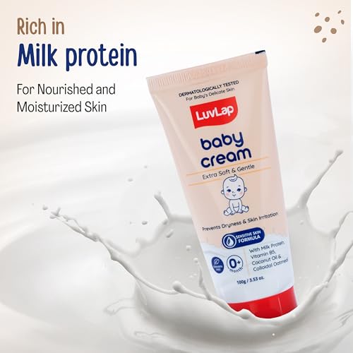 Image of LuvLap Baby Face & Body Moisturizing Cream with Shea Butter (100 gm x Pack of 2)