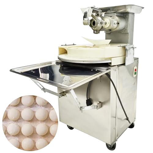 INTSUPERMAI Dough Divider and Rounder Machine Dough Ball Cutting Rounder Making Machine, 3.70oz-5.47oz(105g-155g) Range 110V