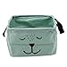 Produktbild HENGSONG Cartoon Praktische Aufbewahrungsbox Korb Kosmetik Koffer Make-up Tasche Spielzeug Ablagebox Desktop Organizer für Haus Kinderzimmer Büro Aufbewahrung (Grün)