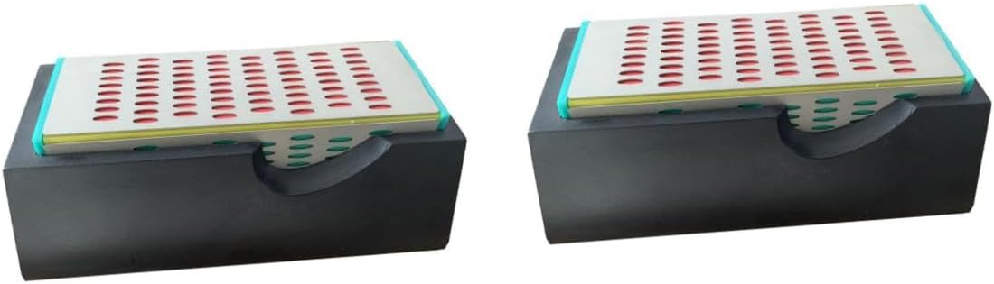 2 pcs Extra Hard Diamond Sharpening Block Super Hard Sharpening Stone for Kitchenware Multi Sided Use for Cutlery Maintenance Colorful Design