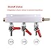 3-Way Gas Manifold CO2 Distributor Manifold 5/16 inch Barb/Stem Splitter Beer Integrated Check Valves Homebrew Beer Making Brewing Tool