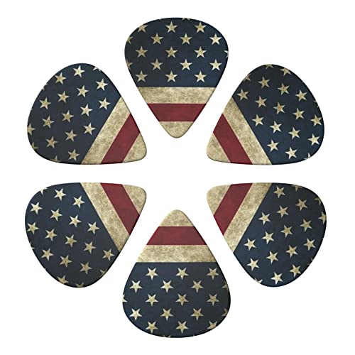 Lot de 6 médiators drapeau américain pour guitare acoustique, guitare électrique, basse, ukulélé – fins, moyens et épais - Les Beatles, Paul McCartney, John Lennon, RIngo Starr, George Harrison Lot de 6 médiators drapeau américain pour guitare acoustique, guitare électrique, basse, ukulélé - fins, moyens et épais – Image 5