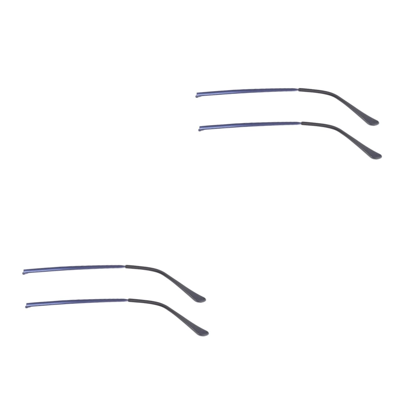Didiseaon 2 Pairs Eyeglass Arms Replacement Universal Fit Metal Temple Collision Resistance Comfort