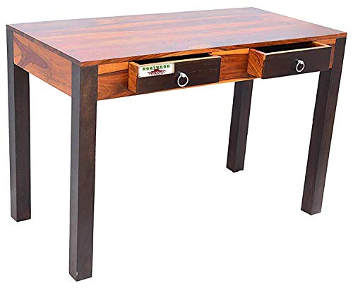 Image of Sheesham Wood Writing Study & Computer Table for Home and Office Furniture (Walnut)