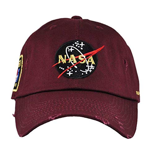 FIELD GRADE Skylab NASA Hat Special Edition Patch (Burgundy Distressed)