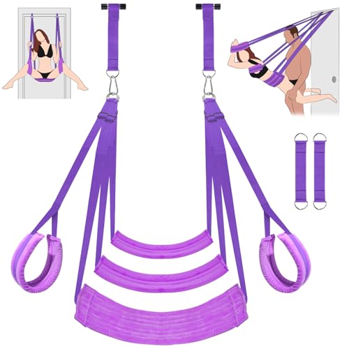 Door Sex Swing BDSM Sex Swings Sturdy Comfortable Sex Toy Easy Setup Adjustable Sex Straps with Thick Cushions Adult Toy Easy and Convenient Door Installation Sex Furniture Adult Couple Toy