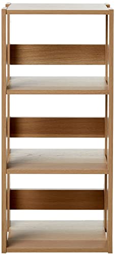 Iris Usa 3 Tier Open Bookshelf Bookcase For Small Spaces, Farmhouse Bedroom, Office, Living Room, Indoor Shelf For Home Décor, Books, Plants And More, 16 Inch, Med, Natural #TOP3