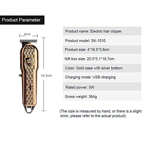 Image of SKMEI Clippers Professional Hair trimmer beard trimmer Cutting Accessories, Trimmer for Men (Gold)
