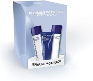 Germaine de Capuccini - Pack Excel Therapy O2 - Bloqueo de la Contaminación - Incluye Leche Limpiadora 200 ml + Loción Tonificante 200 ml + Espuma Exfoliante Limpiadora Facial 120 ml