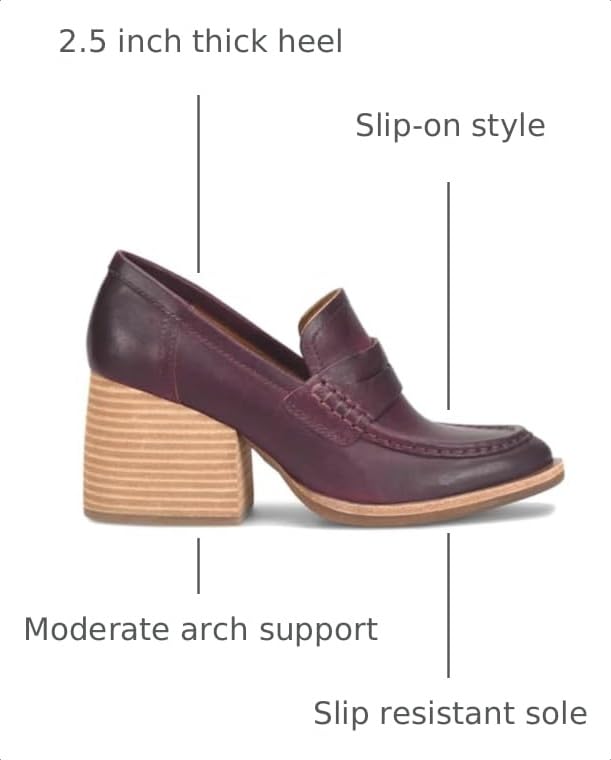 Image of MOOMMO Women Chunky Platform Loafers Pumps Round Closed Toe Slip On Penny Loafers Suede Block High Heels Oxford Shoes Formal Classic Thick Heel Dress Loafer Office Ladies Vintage Comfort 4-11 M US
