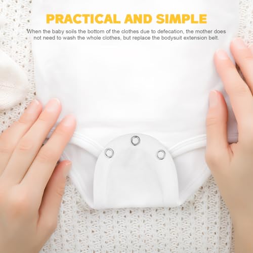 5pcs Bodysuit Extenders Adjustable Cotton Extension Straps for Boy Girl Rompers Snap Closure Enhancers for Growing Boy Girl3