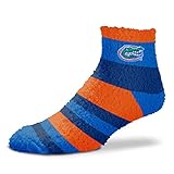 For Bare Feet NCAA Rainbow Fuzzy Sleep Soft Socks-1 Size Fits Most-Florida Gators-OSFM