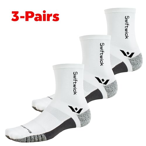 Image of Swiftwick- FLITE XT FIVE Running & Golf Socks, Fitness, Ultimate Stability, Non-Slip Crew Socks