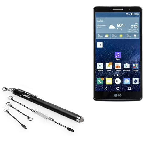 BoxWave Stylus Pen Compatible with LG G Vista 2 - EverTouch Capacitive Stylus, Fiber Tip Capacitive Stylus Pen - Jet Black