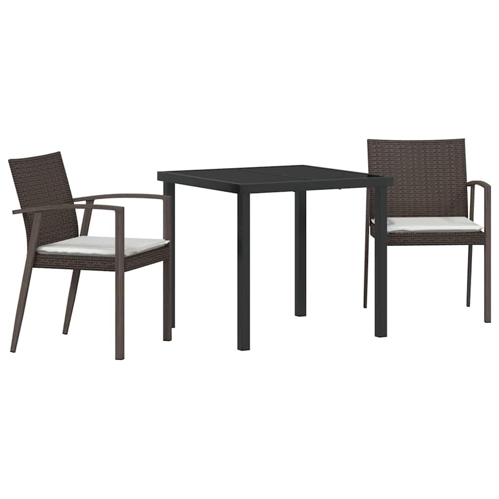 Salon de jardin en rotin polyéthylène avec coussins amovibles lavables pour un confort durable