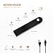 Sensky Motion Activeted LED Strip Lights Rechargeable Motion Sensor LED Strip Dimmable Cabinet Strip Lighting for Wardrobe, Gun Safe, Cabinet, Pantry, Closet (2M Black, Warm White)
