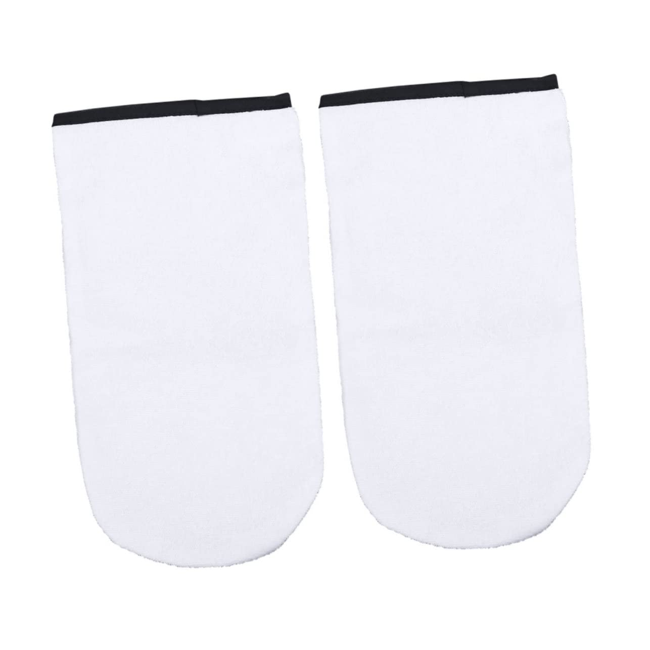 NIYANGLE 1Pair Moisturizing Wax Therapy Gloves for Hand Care Insulated Cotton Mittens White for Spa Home Use Enhances Moisture Absorption for Dry Skin Wax Work Gloves