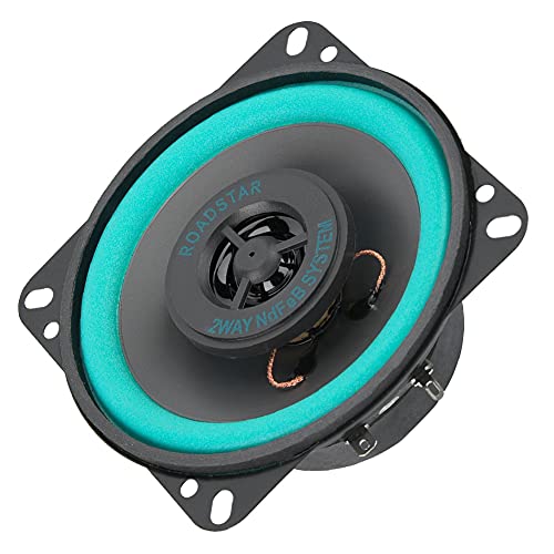 Yctze pour Haut Parleur Voiture LED Car Tweeter Corne 4 Pouces Super Power 100W Haut-Parleur Musique Portière Haut-parleurs Noir + Vert