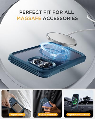 image for Miracase Magnetic for iPhone 15 Pro Case [Compatible with MagSafe] Ful
