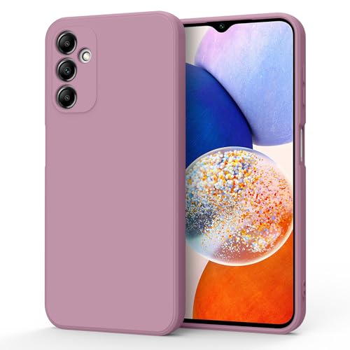 Oumida Coque Compatible avec Samsung Galaxy A14 4G / 5G, Résistant Aux Rayures, Protection Antichoc, Étui de Silicone Mince Souple Samsung Galaxy A14 4G / 5G, Violet Rose