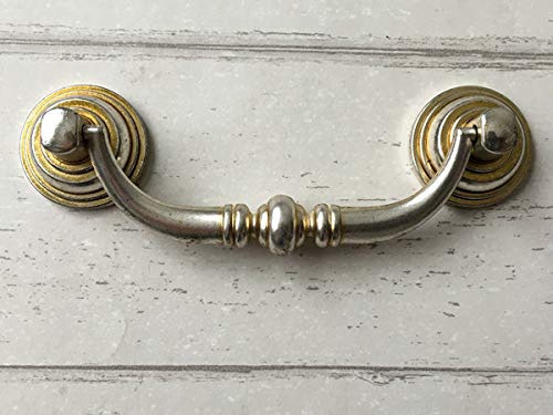 Poignée drop swing handle tirage meuble vintage noir bronze argent